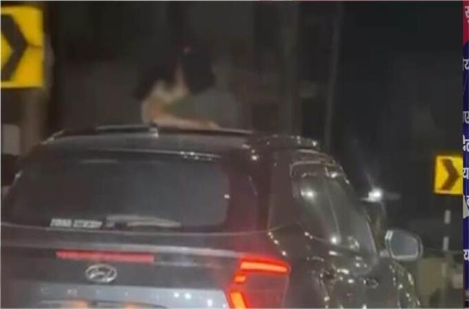 हरियाणा के Newly Married Couple ने हिमाचल में सनरूफ से निकलकर की अश्लील हरकत, कटा मोटा चालान