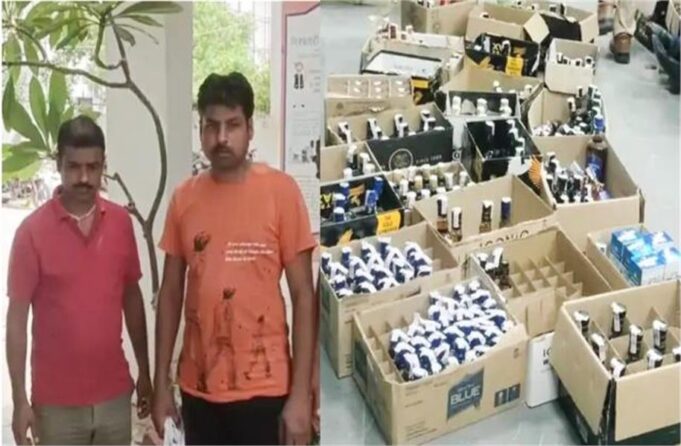 फरीदाबाद में एक्साइज विभाग की बड़ी कार्रवाई, अवैध शराब सहित दो आरोपी गिरफ्तार