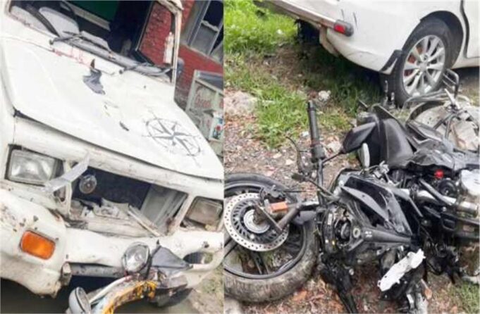 Yamunanagar में सड़क हादसा, पिकअप ने बाइक को मारी टक्कर, 2 कांवड़ियों की मौत