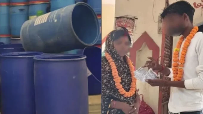 नहीं तो नीले ड्रम में भर दूंगी… पत्नी की धमकी से सहमा पति, मंदिर में जाकर बॉयफ्रेंड से कराई शादी