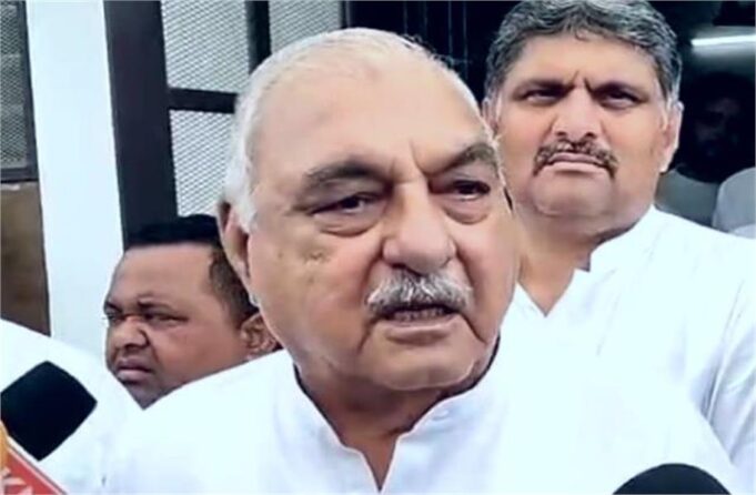 भिवानी की हजारों एकड़ जलमग्न भूमि का सर्वे करवाकर प्रति एकड़ 50 हजार मुआवजा दे सरकार : भूपेंद्र हुड्डा