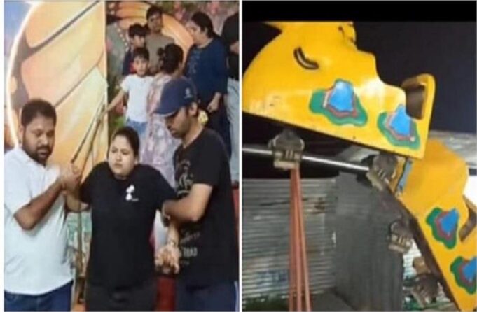 टोहाना के ट्रेड फेयर में झूला गिरने से हादसा, एक ही परिवार के 3 लोग घायल