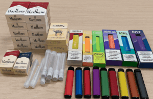 सीएम फ्लाइंग की छापेमारी में विदेशी और ई-सिगरेट बरामद