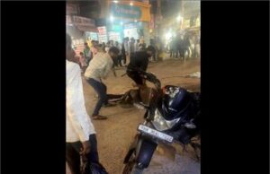 रेवाड़ी में युवक की दिनदहाड़े पिटाई, पुलिस चौकी के पास का वीडियो वायरल