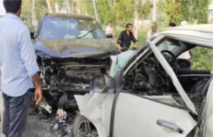 कुरुक्षेत्र में भीषण सड़क हादसा: 2 कारें आमने-सामने टकराईं, 4 लोगों की मौत