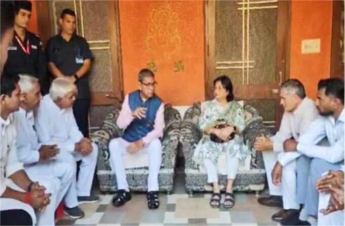 हरियाणा के राज्यपाल ने ASI संदीप लाठर के घर पहुंचकर परिजनों से 40 मिनट तक की बातचीत की