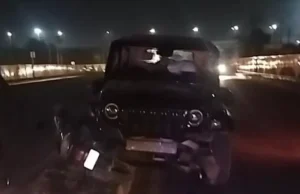 फरीदाबाद में थार ने मचाई दहशत, बेकाबू गाड़ी ने बाइक सवार को कुचला; व्यक्ति गंभीर रूप से घायल