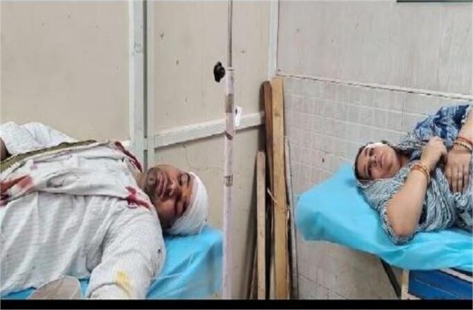 INLD प्रदेश उपाध्यक्ष और उनकी पत्नी पर हमला: CCTV में कैद हुई वारदात, आरोप भाई पर