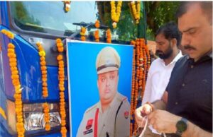 ASI संदीप का अंतिम संस्कार आज, फूलों से सजी पुलिस वैन में रोहतक से जुलाना के लिए रवाना हुआ पार्थिव शरीर