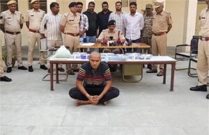 25 हजार का इनामी लॉरेंस का गुर्गा राजस्थान से गिरफ्तार, 11 देसी और 1 इटली की पिस्टल बरामद