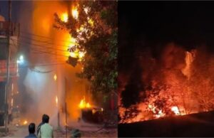 दिवाली पर लगी भयंकर आग, हजारों कंप्रेशर फटने से तबाही, 20 घंटे तक काबू नहीं पाया गया