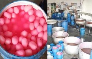 शिव शक्ति मिष्ठान भंडार की फैक्ट्री पर छापा, 175 क्विंटल घटिया मिठाई जब्त