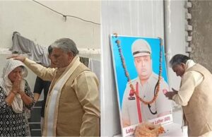 ASI के परिवार से मिले मंत्री कृष्ण लाल पंवार, कहा— मिलेगा पूरा न्याय