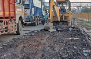 MLA की चेतावनी के बाद NH की सर्विस लेन पर काम शुरू, बोले: ‘7 दिन में न हुआ तो लूंगा सख्त कार्रवाई’