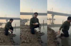 यमुना में फिसले BJP विधायक रवि नेगी, सौरभ भारद्वाज बोले— “मां यमुना बहुत नाराज है”