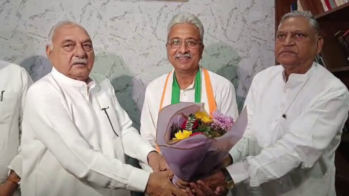 हरियाणा कांग्रेस अध्यक्ष राव नरेंद्र सिंह ने संभाली कमान, सैलजा रही अनुपस्थित — गुटबाजी पर दिया कड़ा संदेश