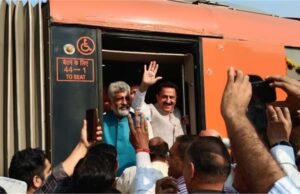 पूर्व राज्यमंत्री सुभाष सुधा ने वंदे भारत ट्रेन से किया कुरुक्षेत्र से दिल्ली तक का सफर