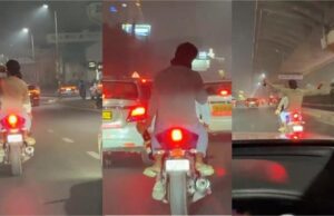 बीयर पीते हुए बाइक चलाकर युवक ने पुलिस को दी खुली चुनौती, वीडियो हुआ वायरल