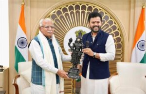 हवाई सेवाओं पर मनोहर लाल–राम मोहन की बैठक, जिले के उत्पादों को मिलेगी नई उड़ान