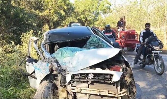 यमुनानगर में रोडवेज बस और कार की टक्कर, हादसे में 5 लोग घायल