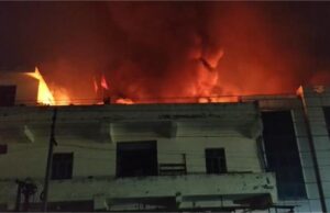 दो जूता फैक्ट्रियों में लगी भीषण आग, बहादुरगढ़ में आर्थिक नुकसान