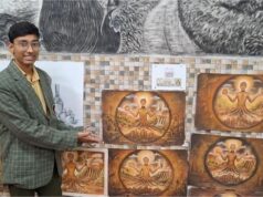 अंबाला के अनुज ने पेंटिंग प्रतियोगिता में जीती जीत, 3 साल की मेहनत के बाद मिला राष्ट्रपति सम्मान