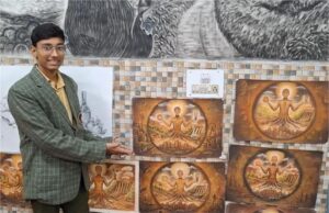 अंबाला के अनुज ने पेंटिंग प्रतियोगिता में जीती जीत, 3 साल की मेहनत के बाद मिला राष्ट्रपति सम्मान