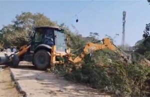 FMDA ने ग्रीन बेल्ट से हटाए अवैध अतिक्रमण, 15 बार समझाने के बाद भी नहीं माने लोग